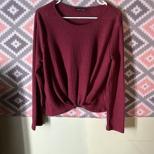 Shein, size L, maroon